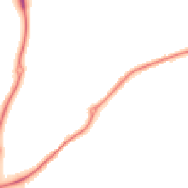 Night-time road noise heatmap for DE21 4UE