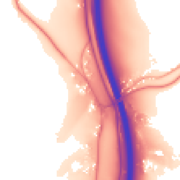 Daytime road noise heatmap for DE21 5BB