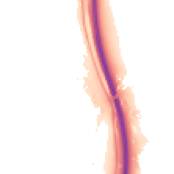 Night-time road noise heatmap for DE21 5BB