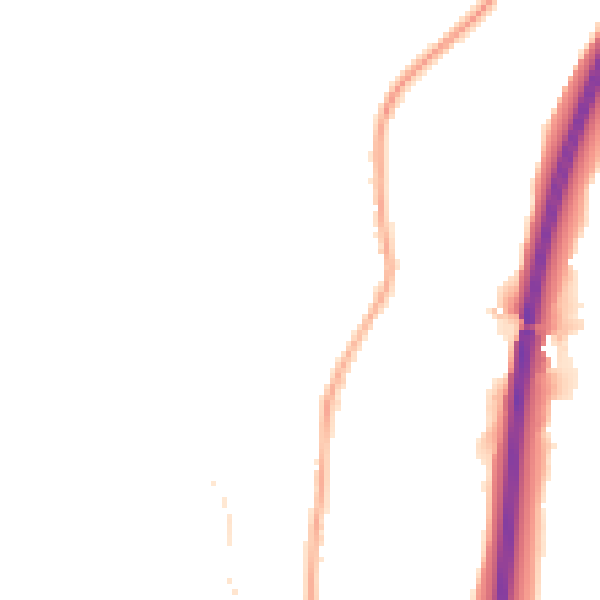Night-time road noise heatmap for DE21 5DJ