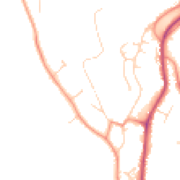 Daytime road noise heatmap for DE21 5EA