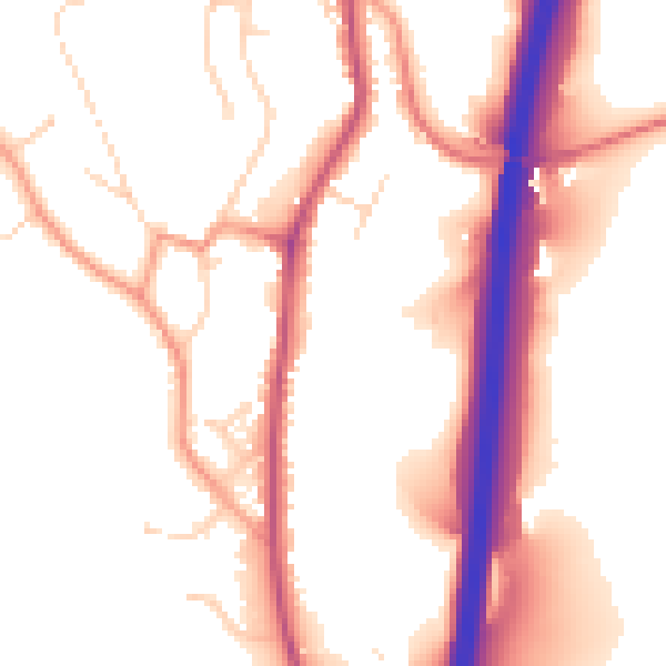 Daytime road noise heatmap for DE21 5EH