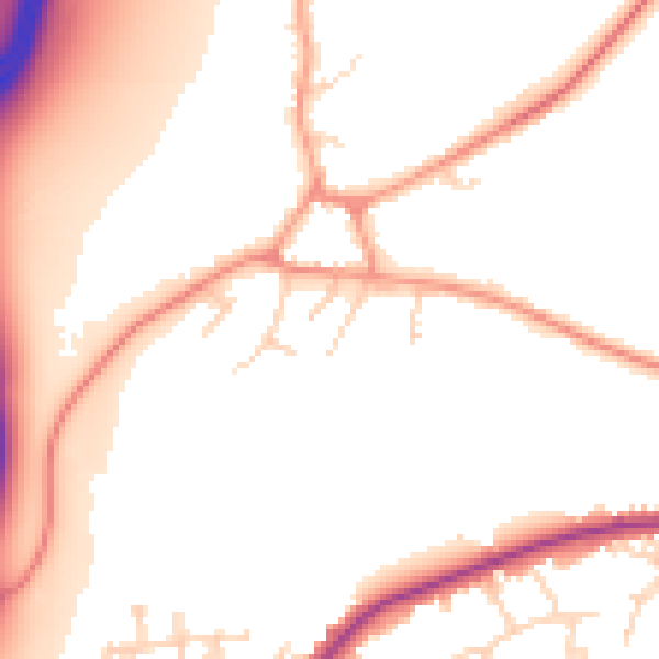 Daytime road noise heatmap for DE21 5LG