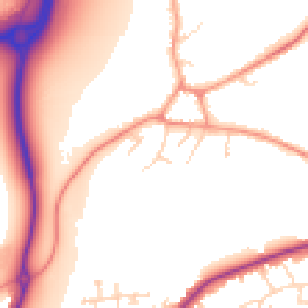 Daytime road noise heatmap for DE21 5LJ