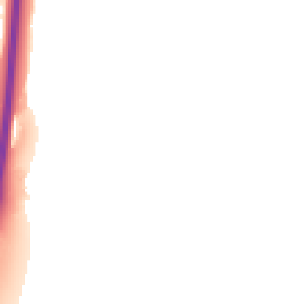 Night-time road noise heatmap for DE21 5LP