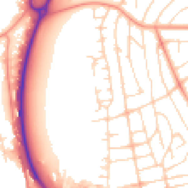 Daytime road noise heatmap for DE21 6BL