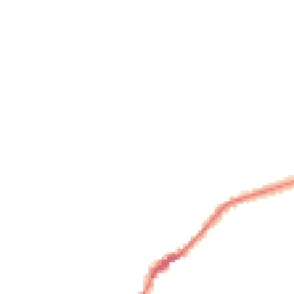 Night-time road noise heatmap for DE21 7JD