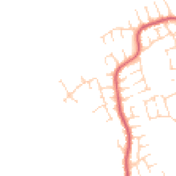 Daytime road noise heatmap for DE3 0AJ