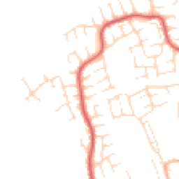 Daytime road noise heatmap for DE3 0QX