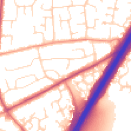 Daytime road noise heatmap for DE3 9BT