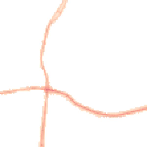 Night-time road noise heatmap for DE55 1AX