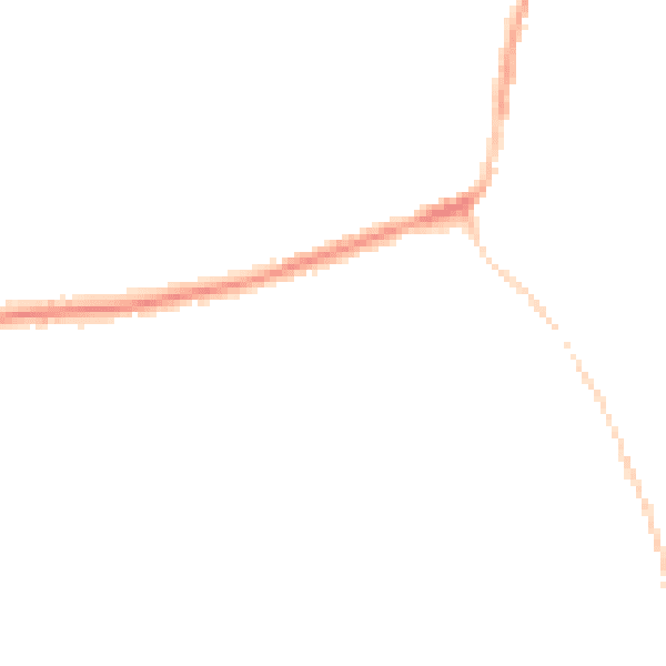Night-time road noise heatmap for DE55 1LS