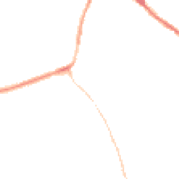 Night-time road noise heatmap for DE55 1LU