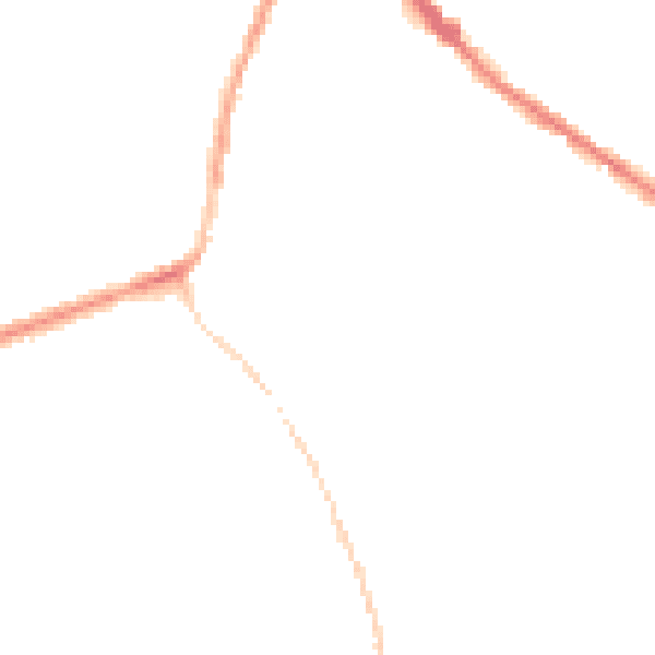 Night-time road noise heatmap for DE55 1LZ