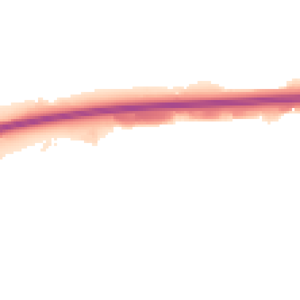 Night-time road noise heatmap for DE55 4QX