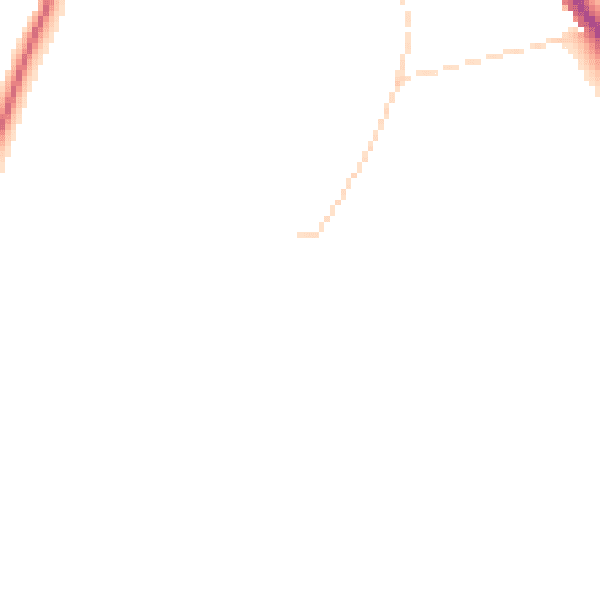 Daytime road noise heatmap for DE55 6AU