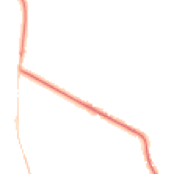 Night-time road noise heatmap for DE55 6NX