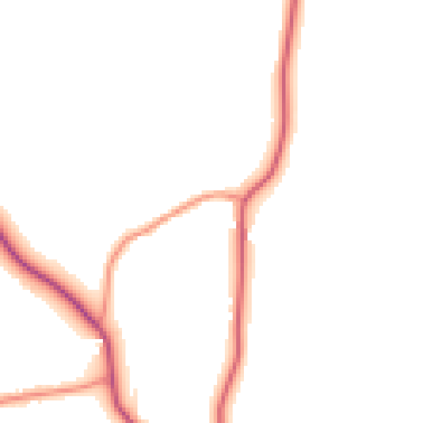 Daytime road noise heatmap for DE55 7LL