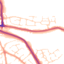 Daytime road noise heatmap for DE6 1BD