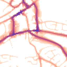 Daytime road noise heatmap for DE6 1BE
