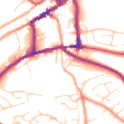 Daytime road noise heatmap for DE6 1BL