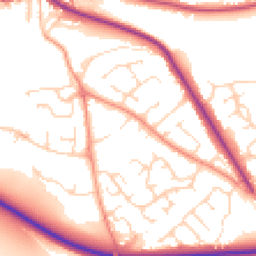 Daytime road noise heatmap for DE6 1BS