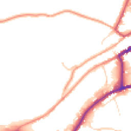 Daytime road noise heatmap for DE6 1DB