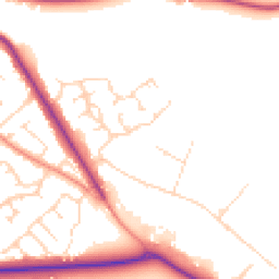 Daytime road noise heatmap for DE6 1LG