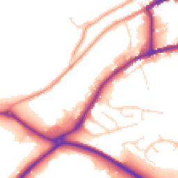 Daytime road noise heatmap for DE6 1RB