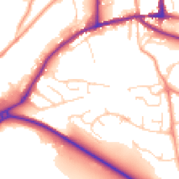 Daytime road noise heatmap for DE6 1TA