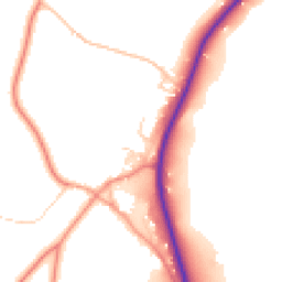 Daytime road noise heatmap for DE6 2GJ