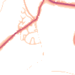 Daytime road noise heatmap for DE6 2JF