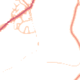 Daytime road noise heatmap for DE6 2JG