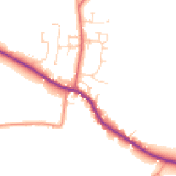 Daytime road noise heatmap for DE6 3DQ
