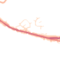Daytime road noise heatmap for DE6 3EW