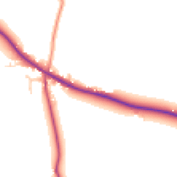Daytime road noise heatmap for DE6 4NS