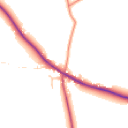 Daytime road noise heatmap for DE6 4NW