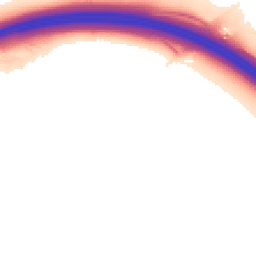 Night-time road noise heatmap for DE6 5LU