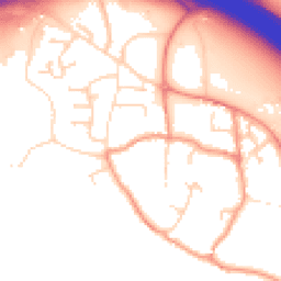 Daytime road noise heatmap for DE6 5NA