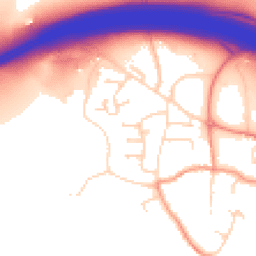 Daytime road noise heatmap for DE6 5NF