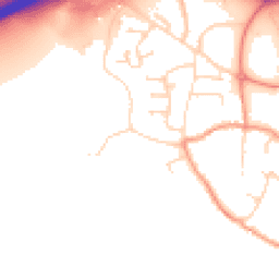 Daytime road noise heatmap for DE6 5NN