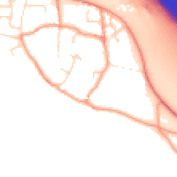 Daytime road noise heatmap for DE6 5NT