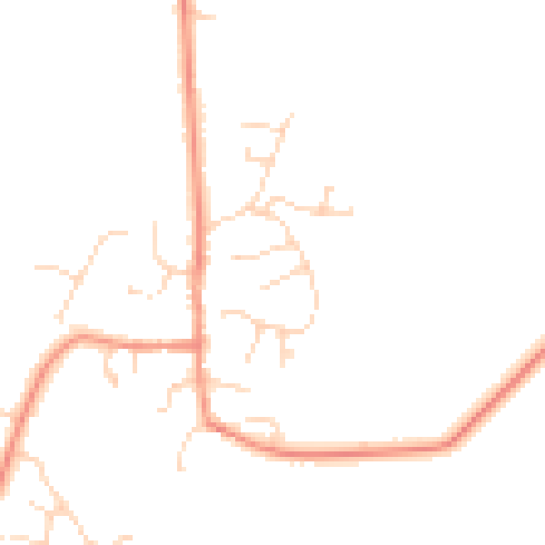 Daytime road noise heatmap for DE72 2AB