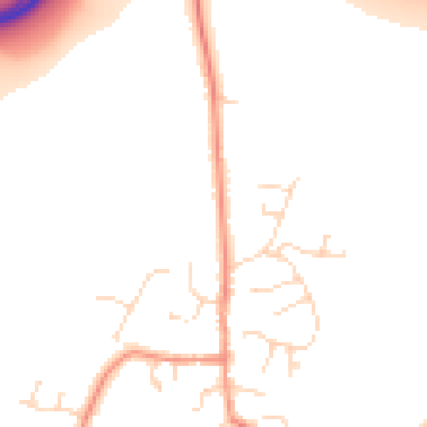 Daytime road noise heatmap for DE72 2AE