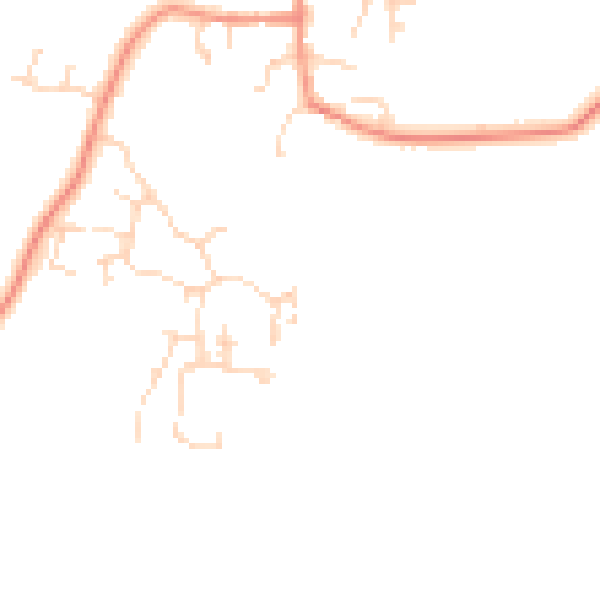 Daytime road noise heatmap for DE72 2DS