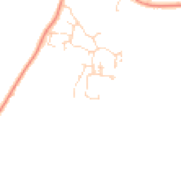 Daytime road noise heatmap for DE72 2EB