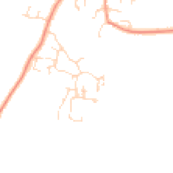 Daytime road noise heatmap for DE72 2EQ