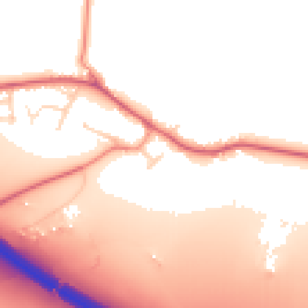 Daytime road noise heatmap for DE72 2GS