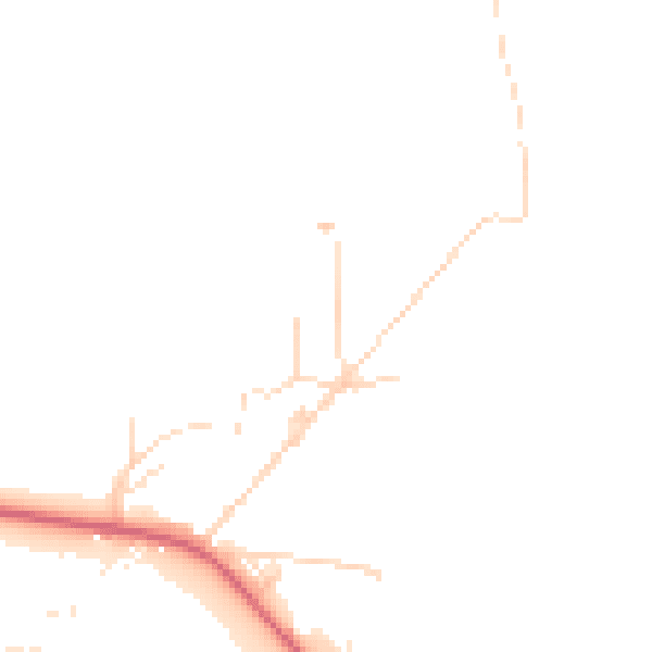 Daytime road noise heatmap for DE72 2HE