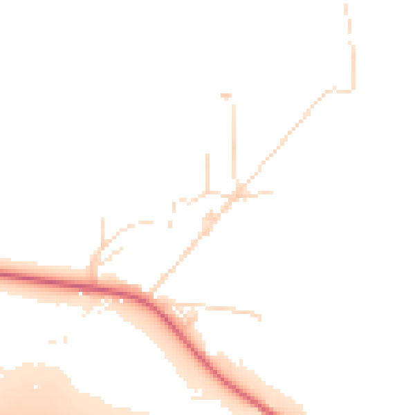 Daytime road noise heatmap for DE72 2HH